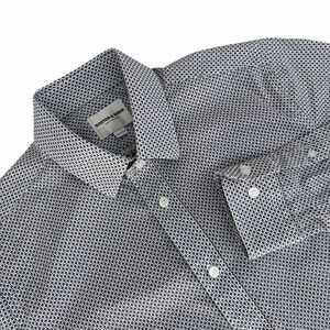 SCOTCH & SODA blue white patterned dress shirt 16.5 34/35